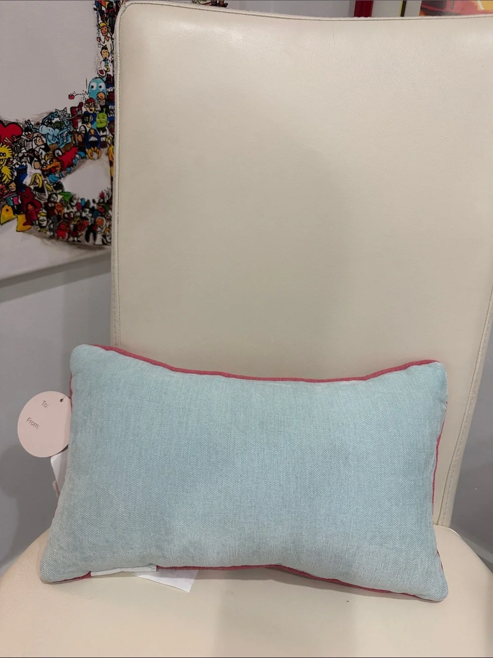 Rachel Zoe 'GOLF WIDOW' & Floral Print Needlepoint Pillow in White, Pink, Blue
